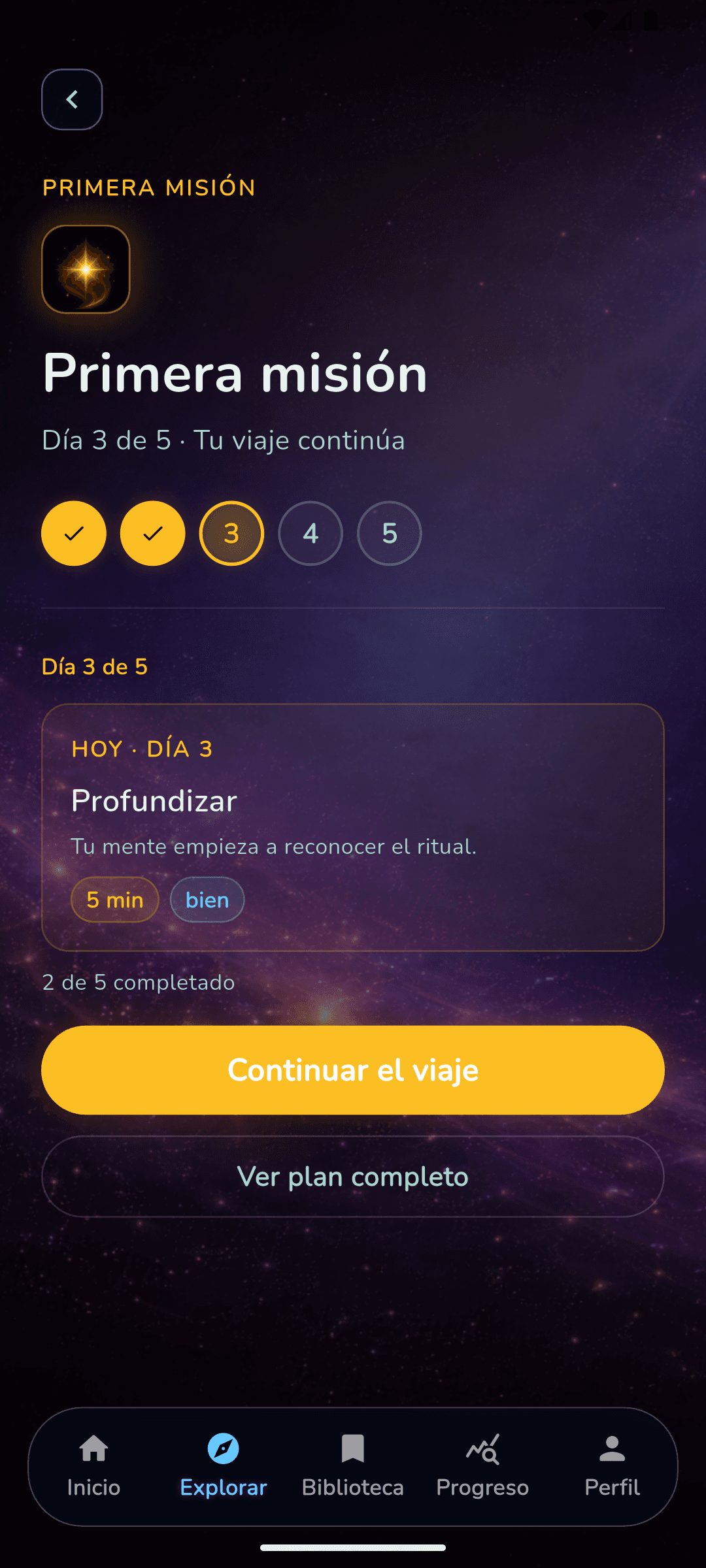 Pantalla de programa de Noma.